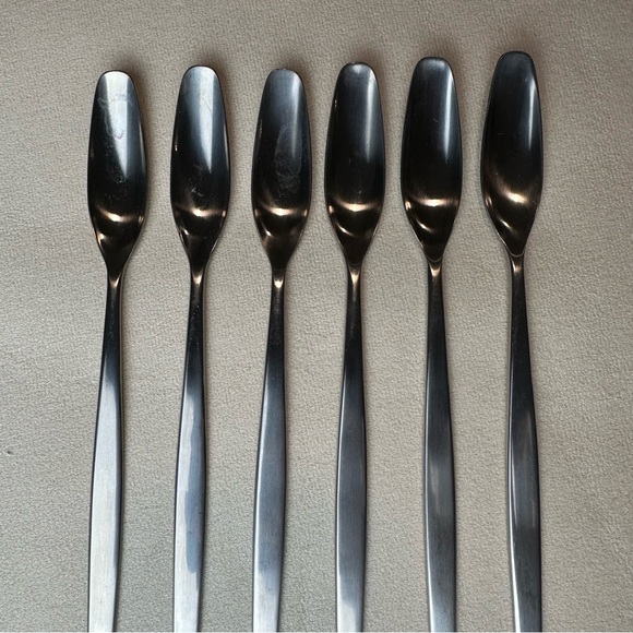 GENSE 18-8 FOCUS STAINLESS ICED TEA SPOON MID CENTURY MODERN - Picture 3 of 9